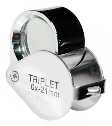 Envirotools model, 21 mm 10x triplet lupe